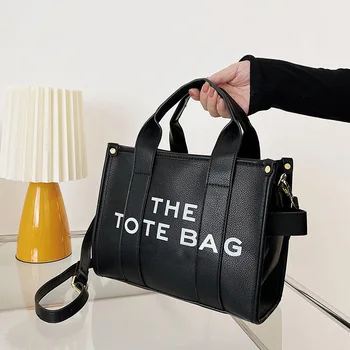 2023 Модная Маленькая сумка-тоут для женщин, Дизайнерские сумки с надписями, Роскошные сумки через плечо из матовой кожи, кошельки для покупок