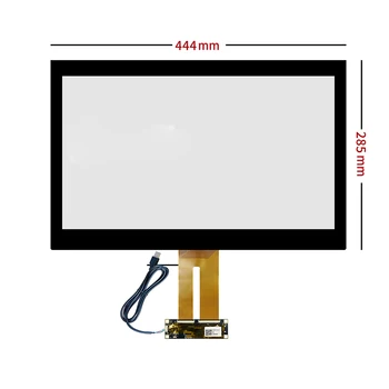 Для 18,5-дюймового емкостного сенсорного экрана 444x285 мм + комплект USB-карт управления, кабель Plug and Play