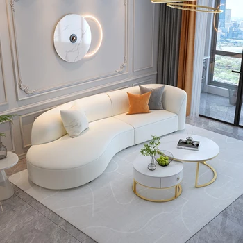 Бархатный угловой ленивый диван-кресло Современный напольный изогнутый диван в скандинавском стиле для гостиной, Деревянный Садовый салон, мебель для спальни MZY