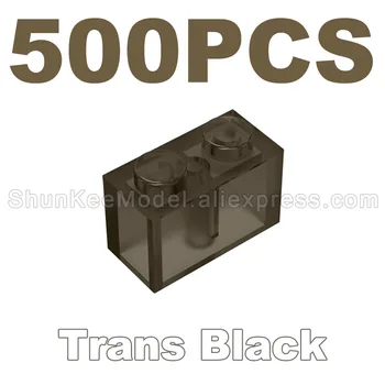 500X Для 3004 93792 1x2 высокотехнологичная Перекидная Защелка Строительные Блоки Запчасти MOC DIY Развивающие Классические Брендовые Подарочные Игрушки Trans Black