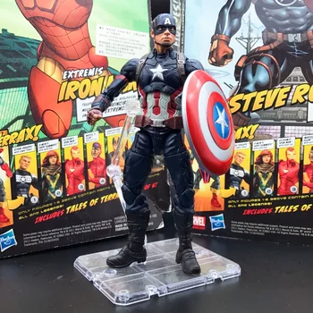 Marvel Legends Аниме Капитан Америка Гражданская война Издание 6-дюймовые фигурки Модель Игрушки для мальчиков Коллекционные подарки