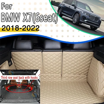 Автомобильный Коврик для заднего багажника BMW X7 G07 2018 ~ 2022 с 6 Сиденьями, Водонепроницаемый Коврик Для хранения Багажника Автомобиля, Автомобильный Коврик, Автомобильные Аксессуары Para Auto Accessorios