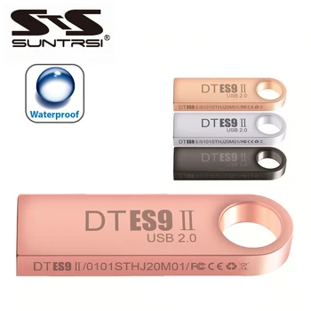 Suntrsi флешка флеш-накопитель 64 ГБ USB флеш-накопитель 128 ГБ 64 ГБ 32 ГБ водонепроницаемый серебристый флэш-накопитель u disk memoria cel usb stick подарок
