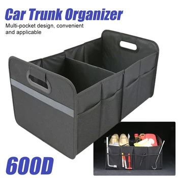Складной автомобильный органайзер для багажника, сумка для хранения нетканых материалов, сумка для уборки, Органайзер, Коробка для хранения, контейнер для украшения автомобиля