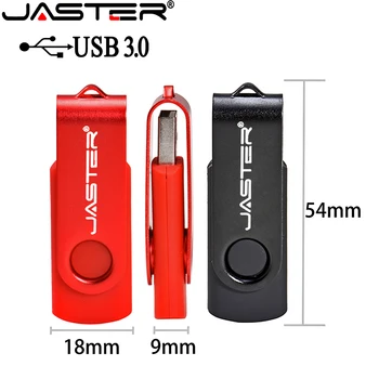 JASTER пластик 4 цвета Вращающийся USB флэш-накопитель pengdrive USB 3,0 4 ГБ 8 ГБ 16 ГБ 32 ГБ 64 ГБ 128 ГБ флеш-накопитель U-диск USB-накопитель
